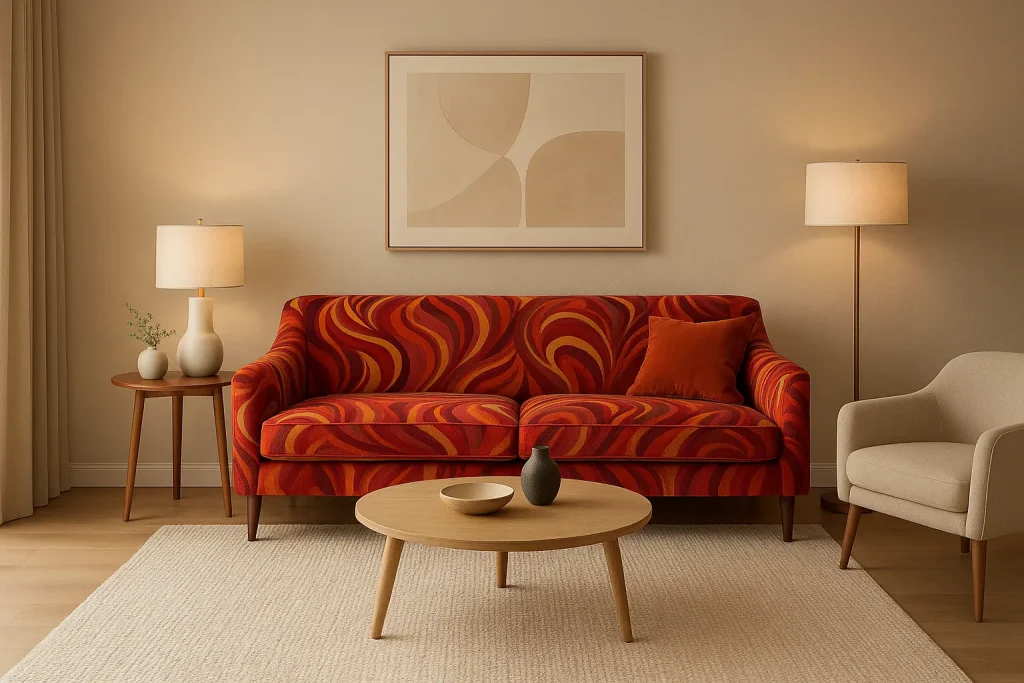 Bold Accent Sofas (Color & Pattern)