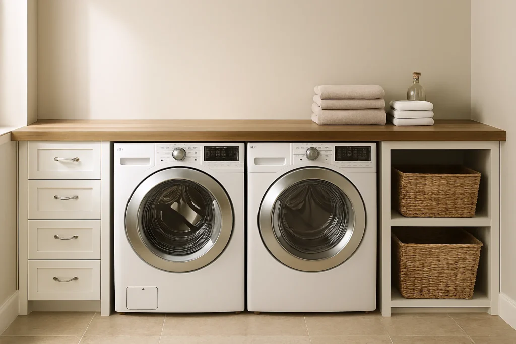 Incorporate Multipurpose Countertops for Folding & Organization