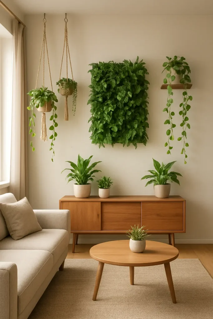 Indoor Plants & Greenery on the Wall