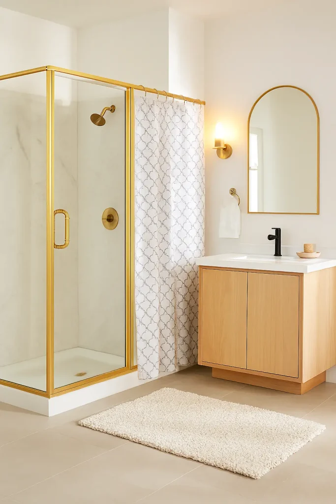 Refresh with a New Shower Curtain or Glass Enclosure
