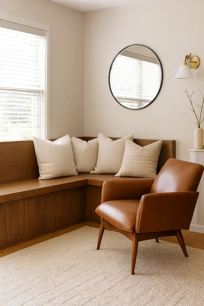 Add Extra Seating with a Corner Bench or Accent Chair