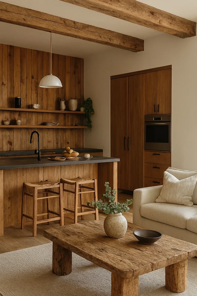 Add Warmth and Texture with Natural Wood Elements