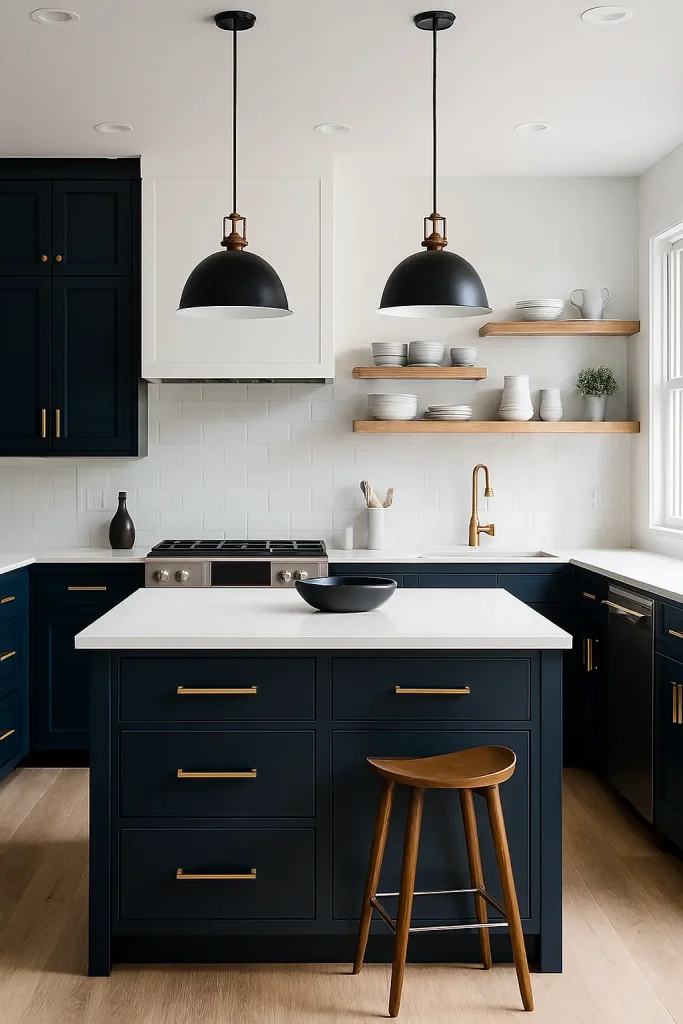 Add a Pop of Color with Painted Cabinets