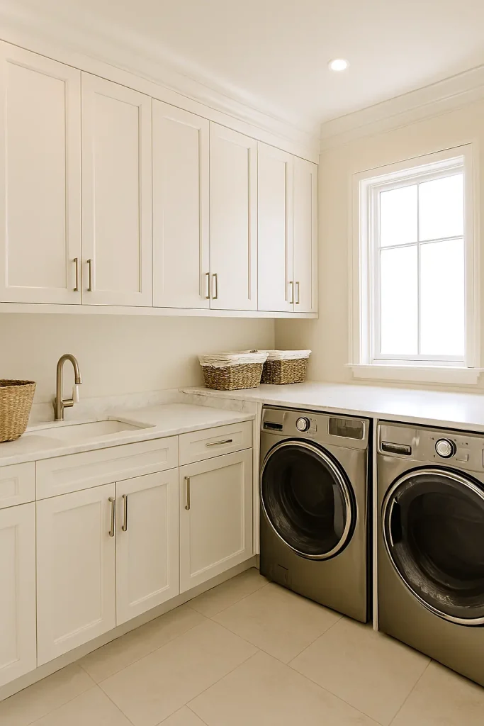 Classic White Cabinets for a Timeless Look