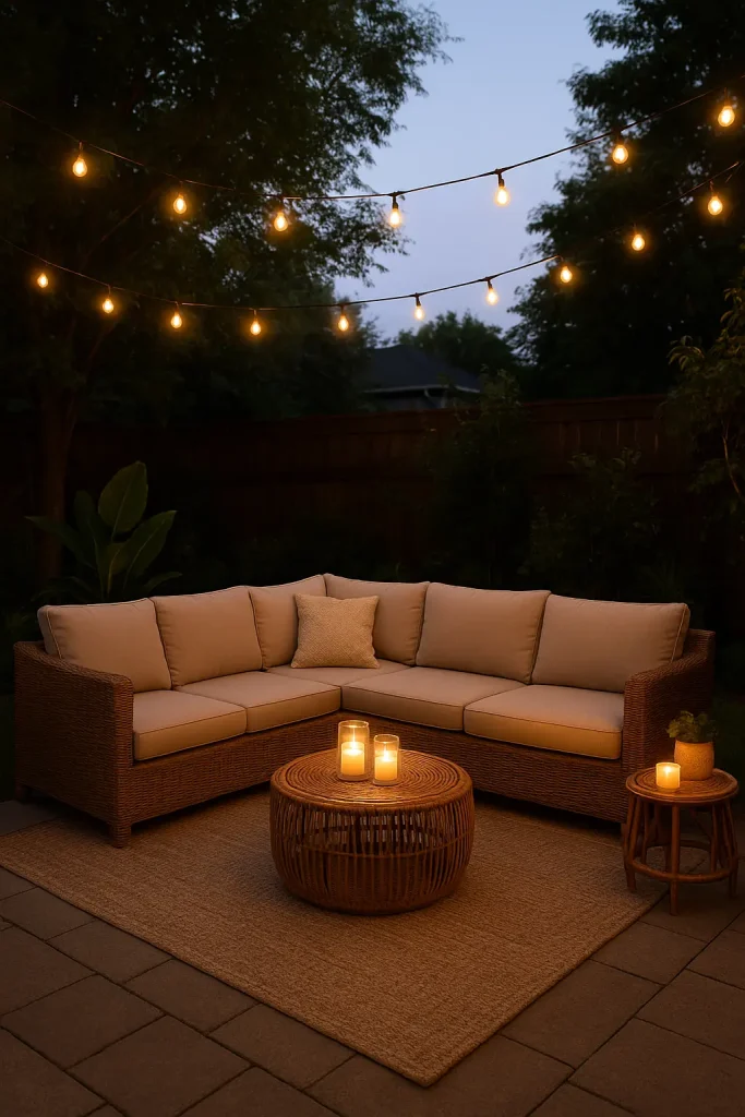 Create a Cozy Outdoor Living Room