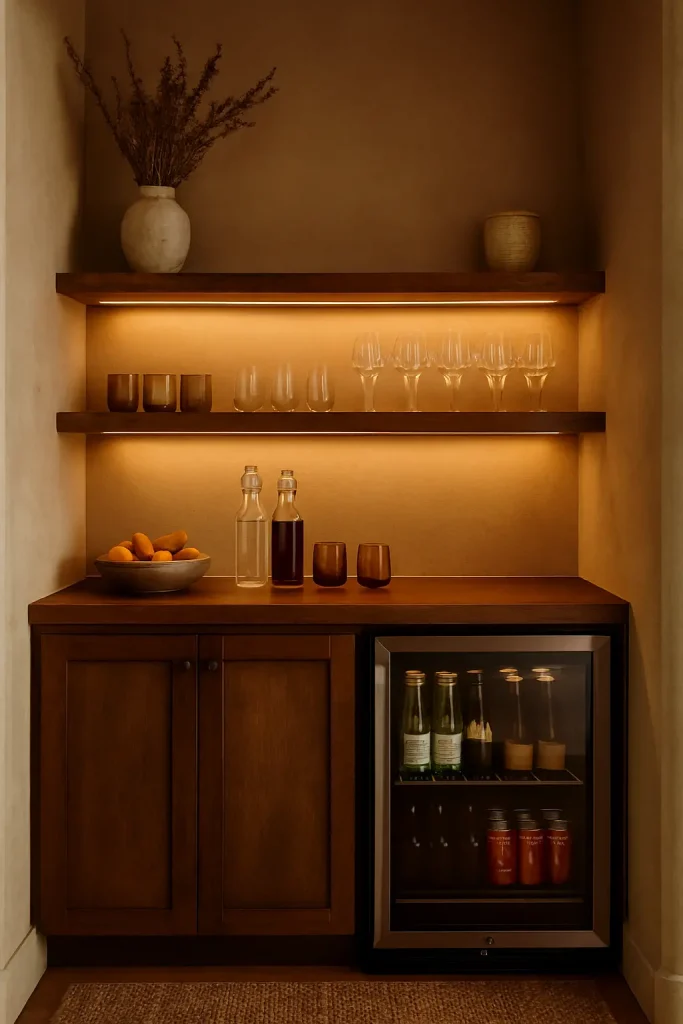 Design a Corner Bar or Beverage Station