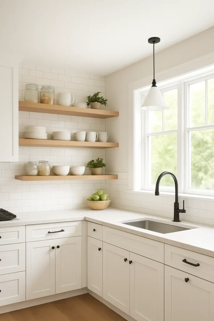 Embrace Open Shelving for a Light and Airy Feel