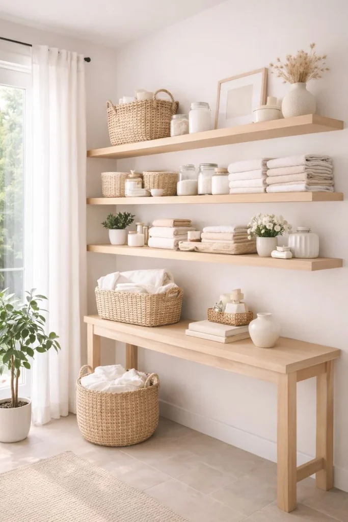 Add Open Shelving for Style and Storage