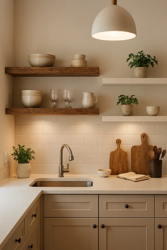 Incorporate Open Shelving Strategically