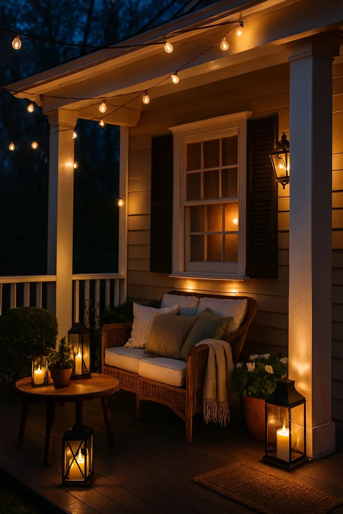 Light Up Your Porch with Layered Outdoor Lighting