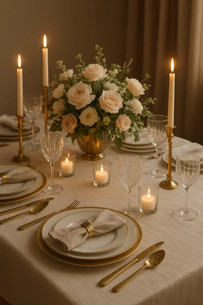 Luxe Table Settings for a Memorable Celebration Meal