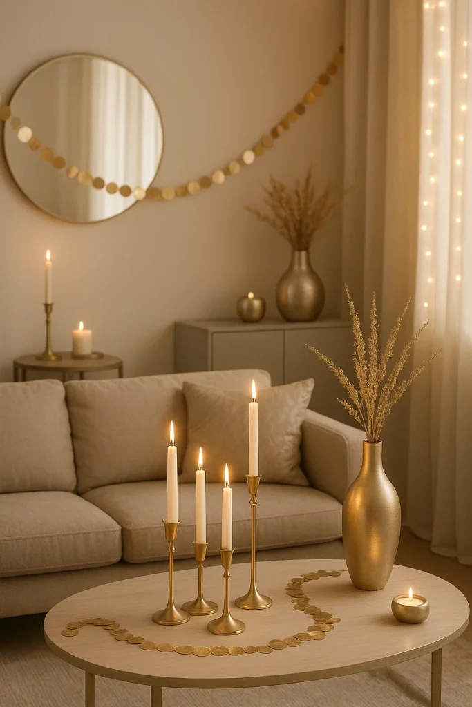 Modern Metallic Accents for a Shimmering Celebration