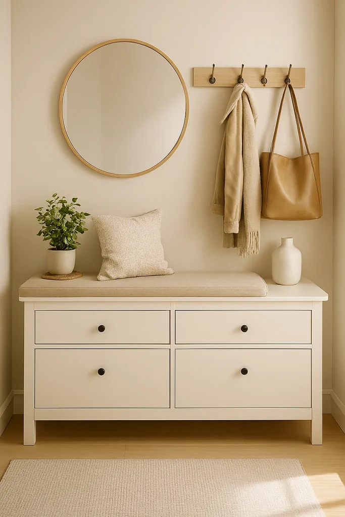 Build a Cozy Entryway with IKEA Storage Pieces