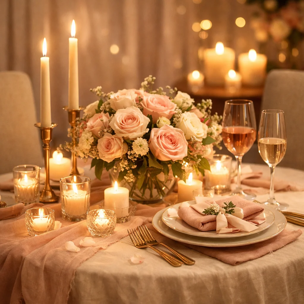 Dining Table Decorations for a Romantic Meal