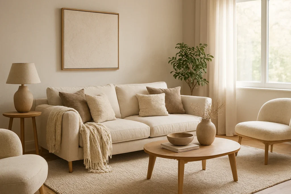 Living Room Styling with Soft Textures