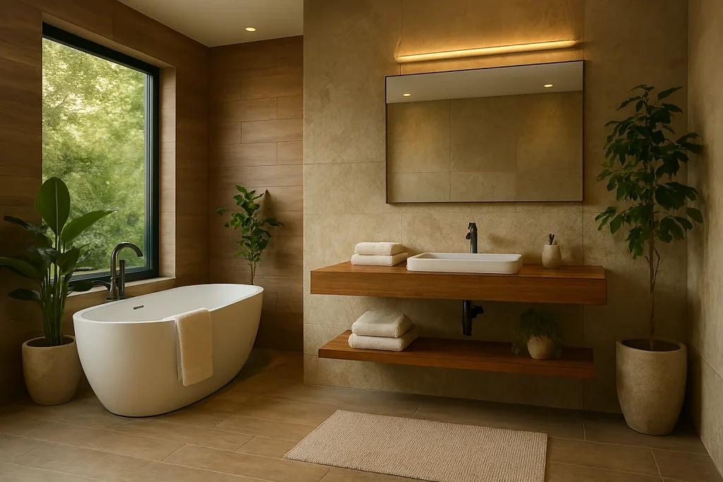 Nature-Inspired Bathroom Design
