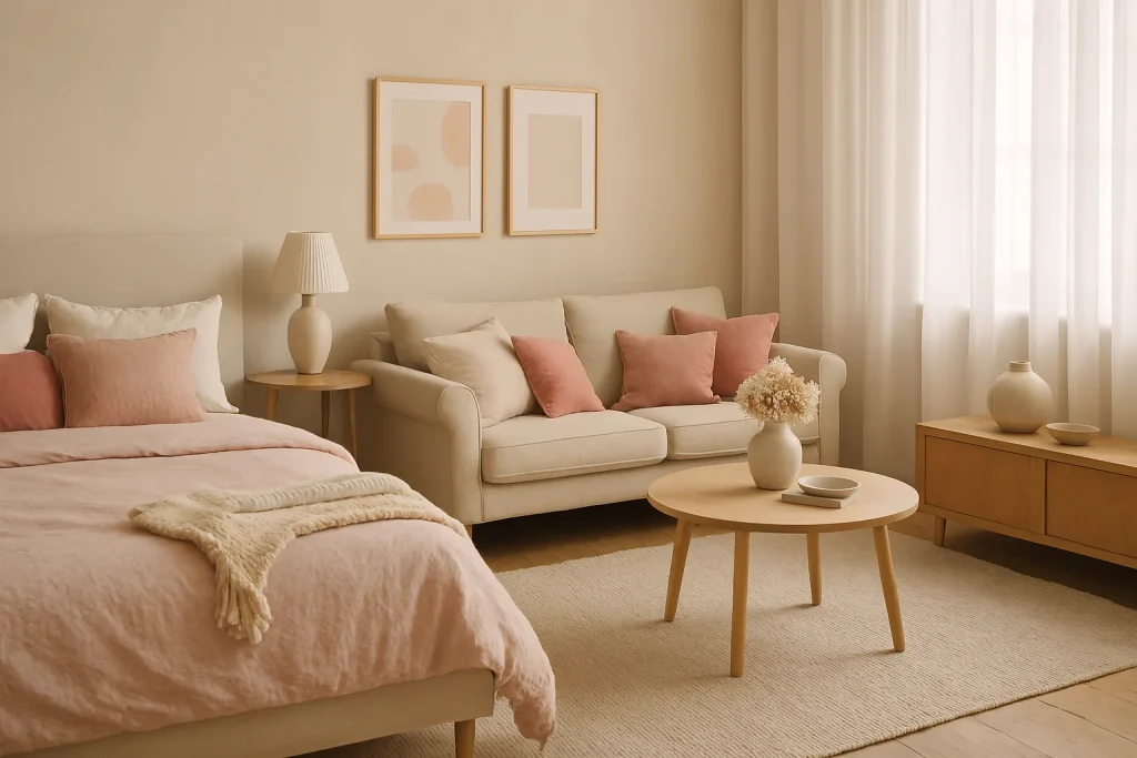 Neutral and Pink Color Palette for Timeless Style
