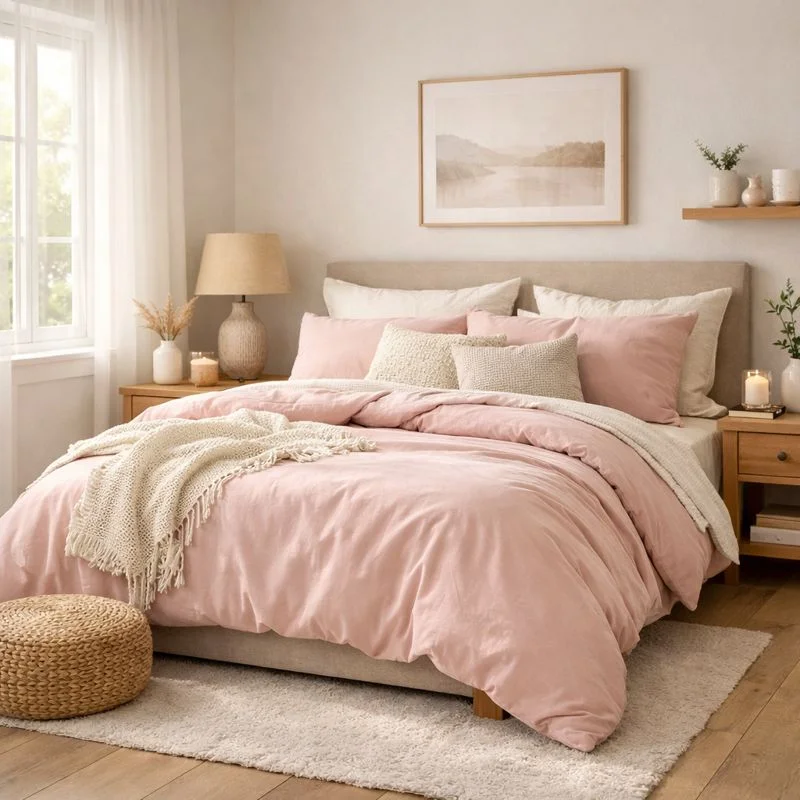 Pink Bedding for an Easy Style Update