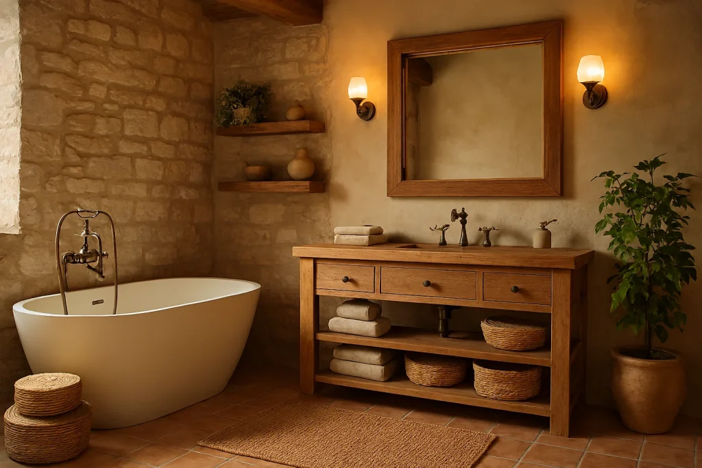 Rustic Bathroom with Natural Charm