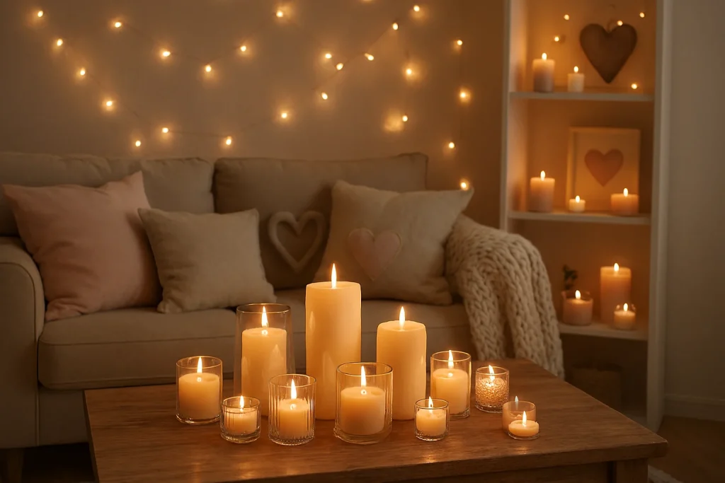 Soft Lighting and Candle Displays