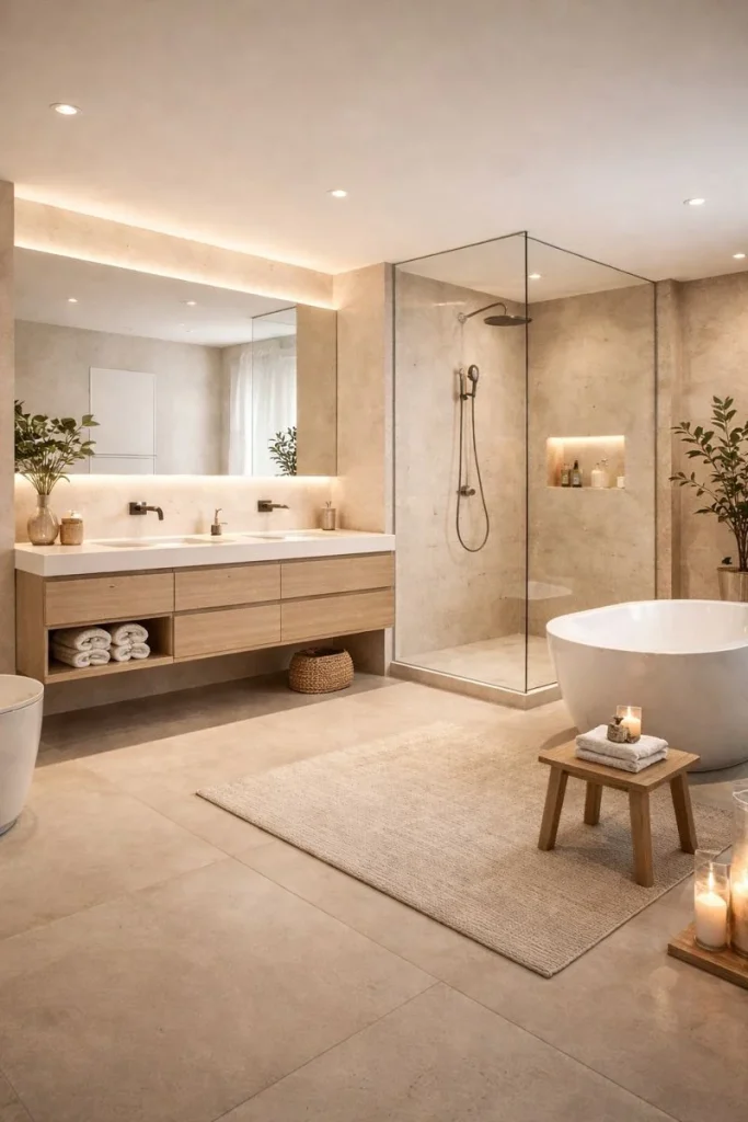 Spa-Inspired Bathroom Retreat