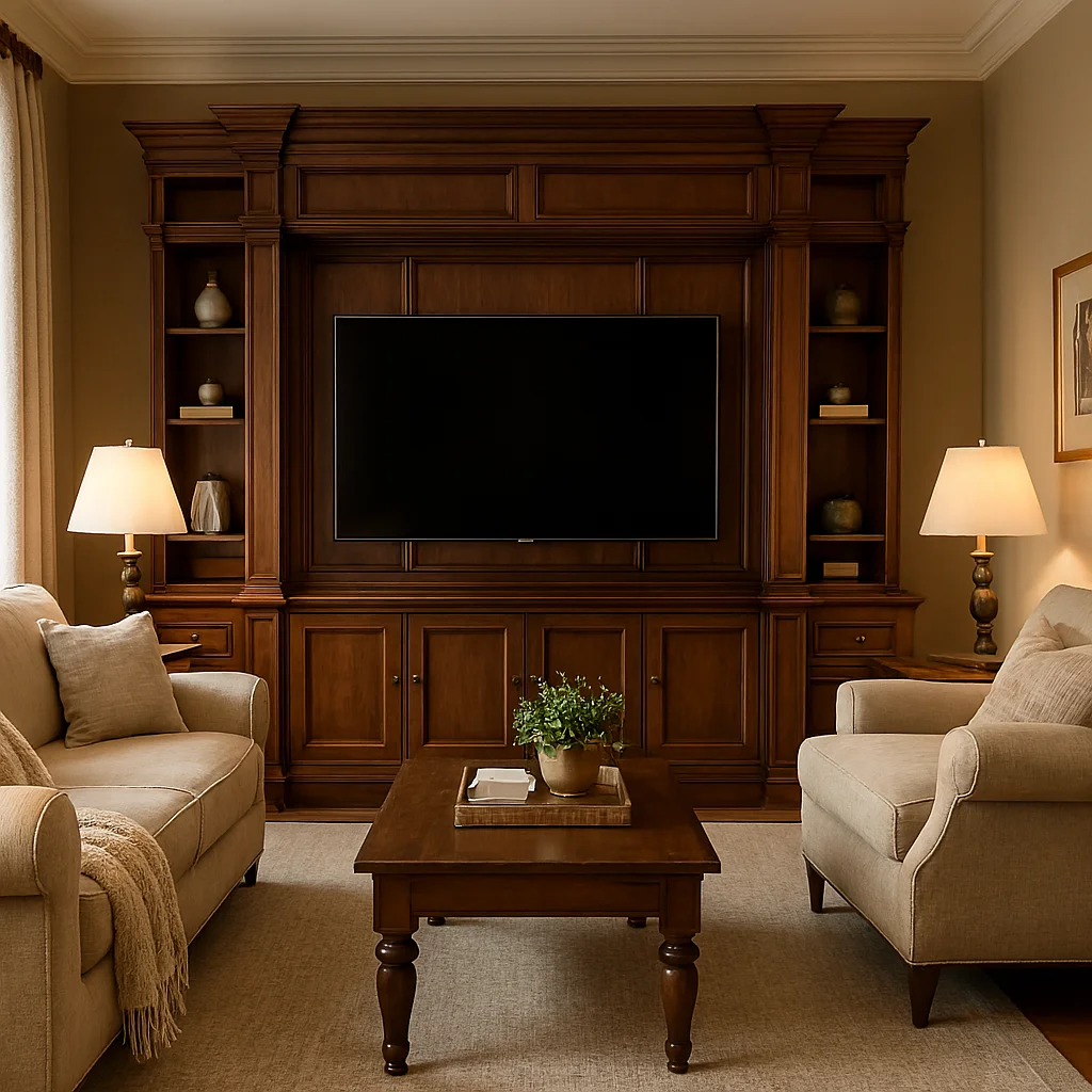 Traditional Living Room TV Design