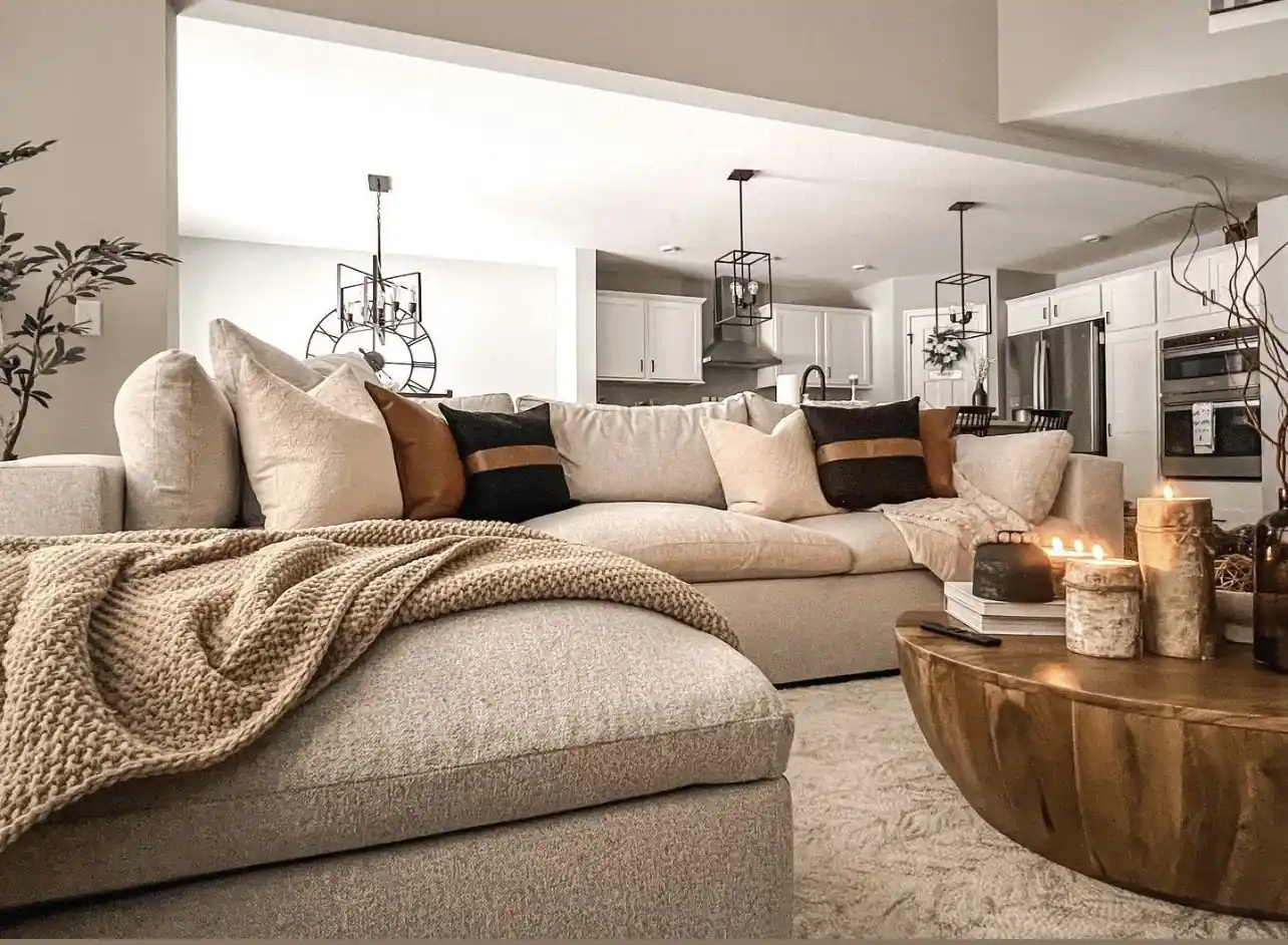 Neutral Beige Couch for Versatility