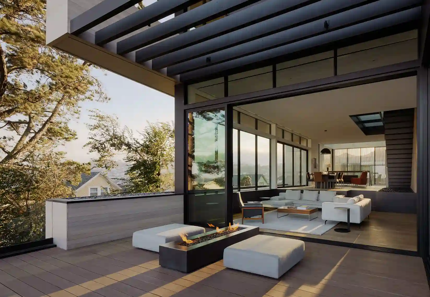 Contemporary Outdoor Lounge Porch