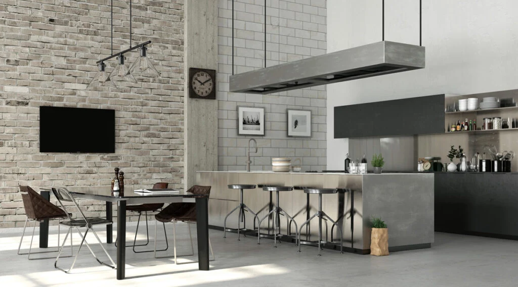 Industrial Style Dining Room