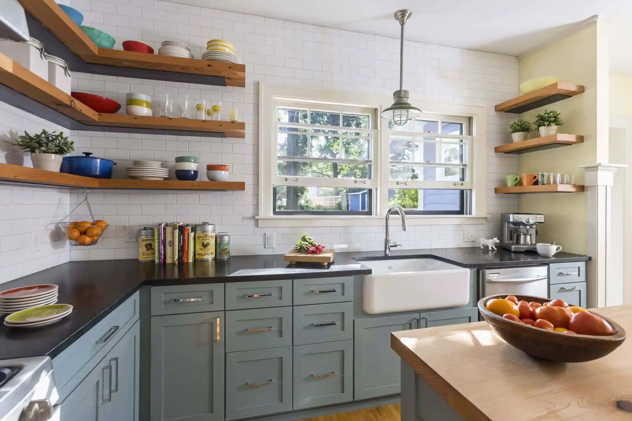 Install Open Shelving for a Spacious Look