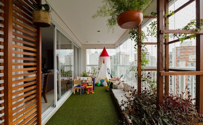 Kids-Friendly Balcony Design