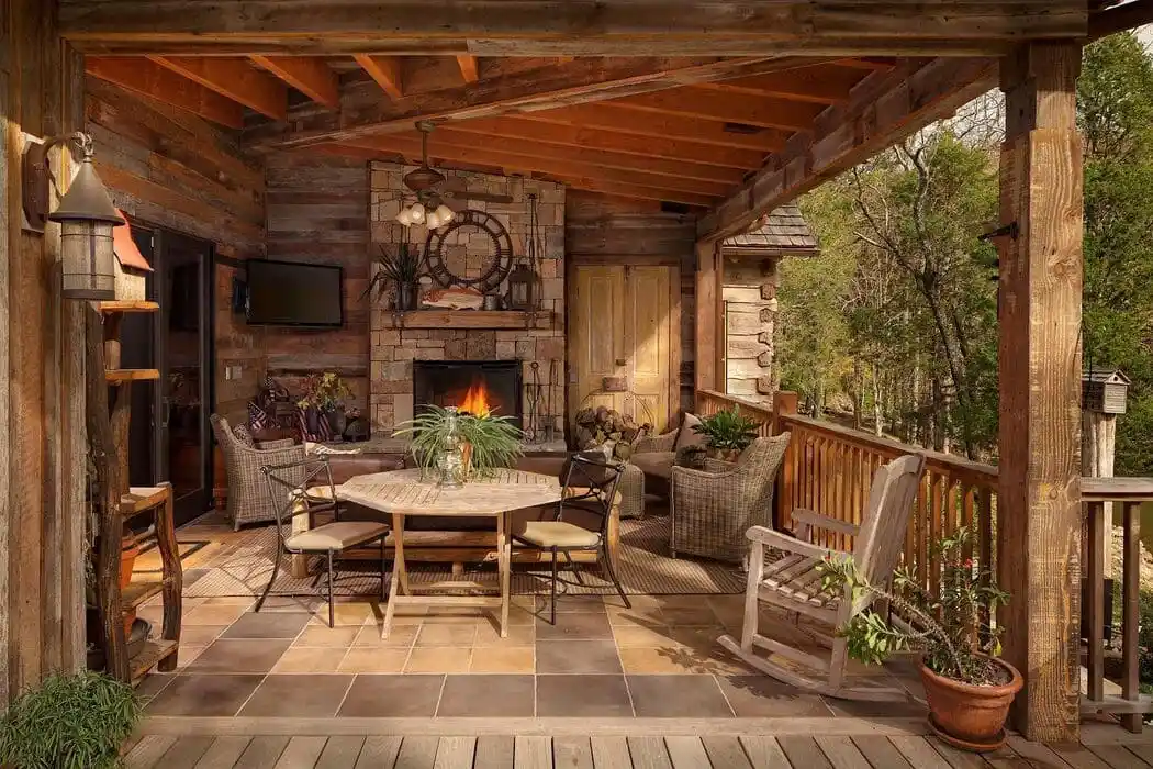 Rustic Cabin Porch
