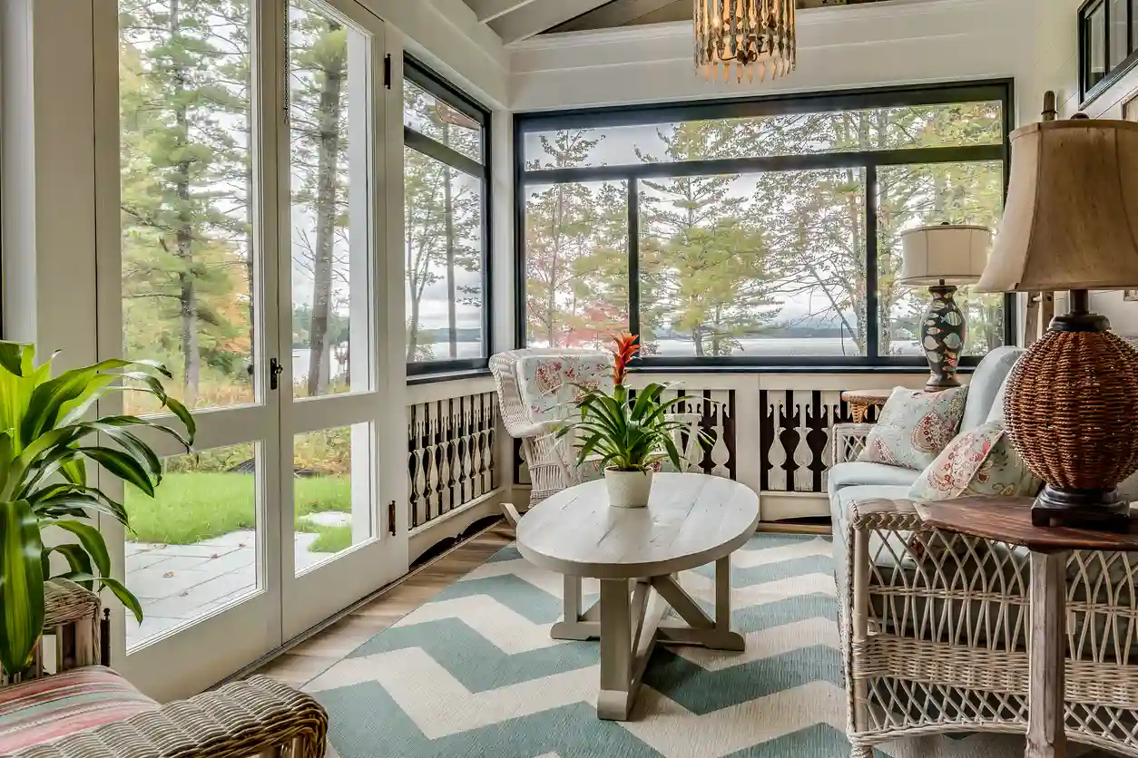 Small Sunroom Seating Area