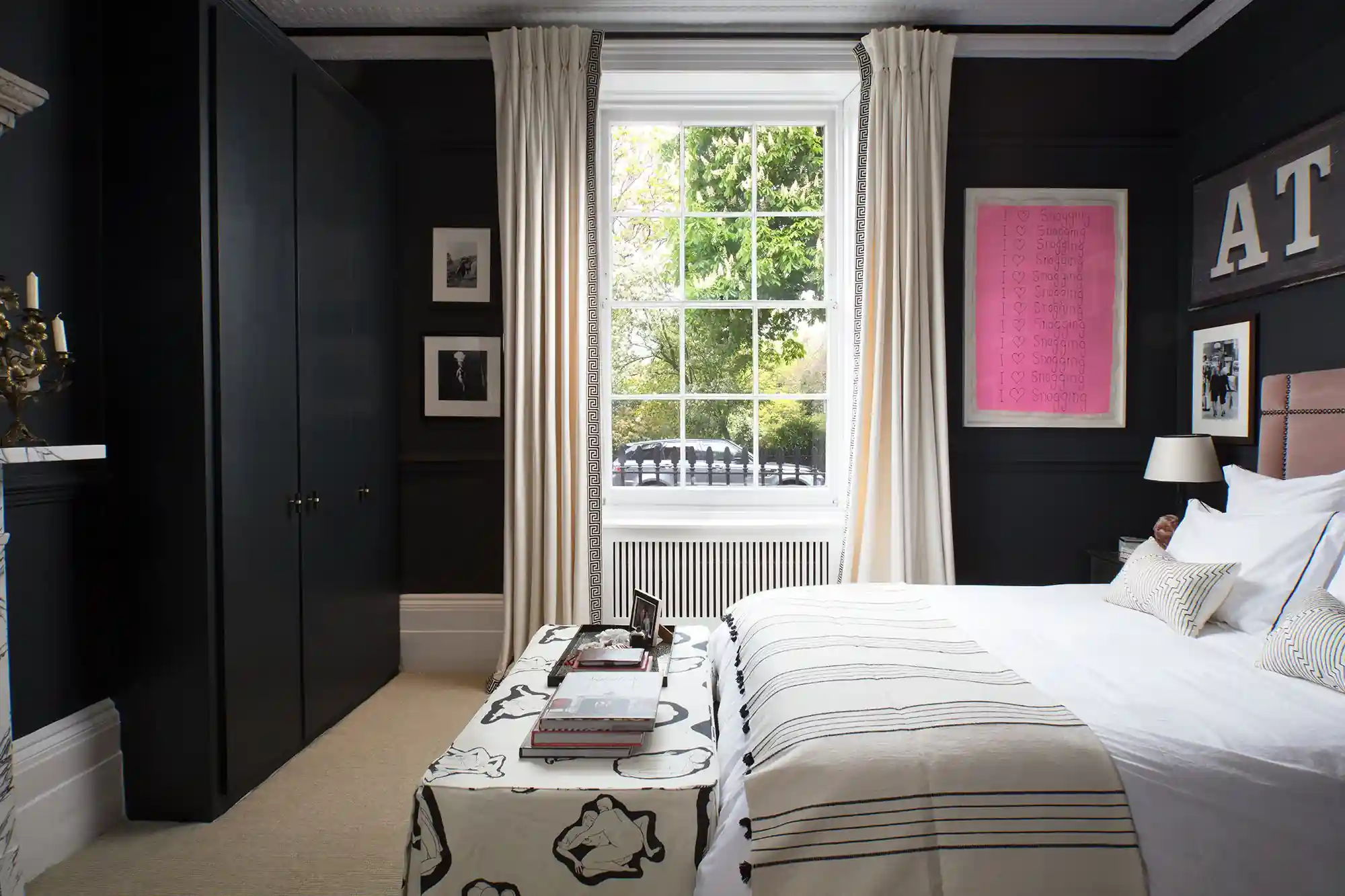 Black And Pink Gallery Wall