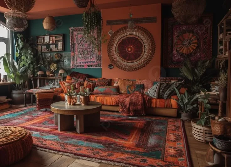 Bohemian Living Room for a Creative Vibe