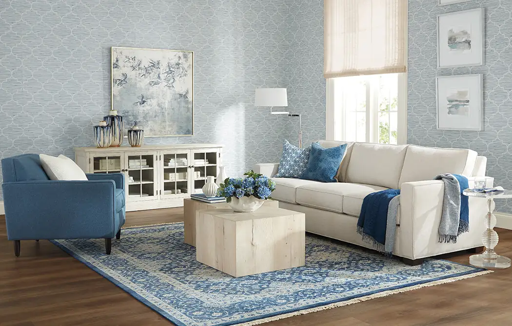 Coastal-Inspired Living Room