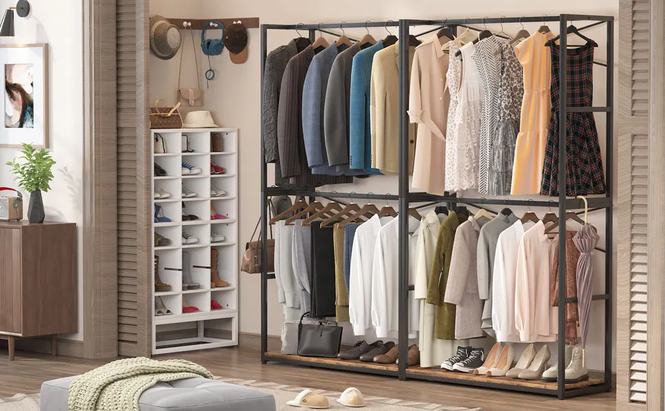 Double Hanging Rods for Maximum Efficiency