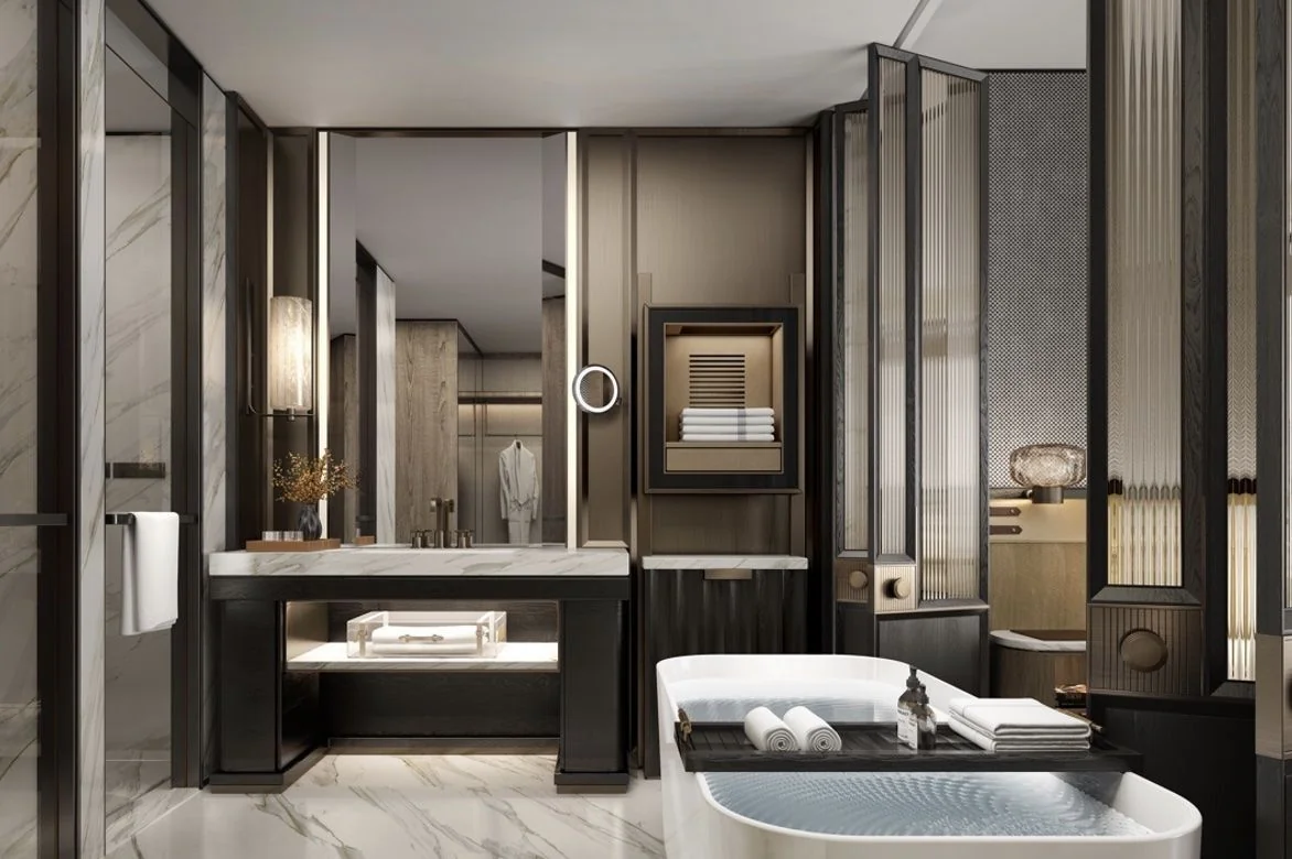 Elegant Hotel-Style Bathroom Design