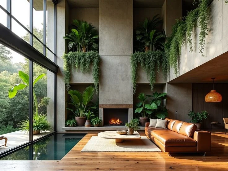 Nature-Inspired Living Room Design