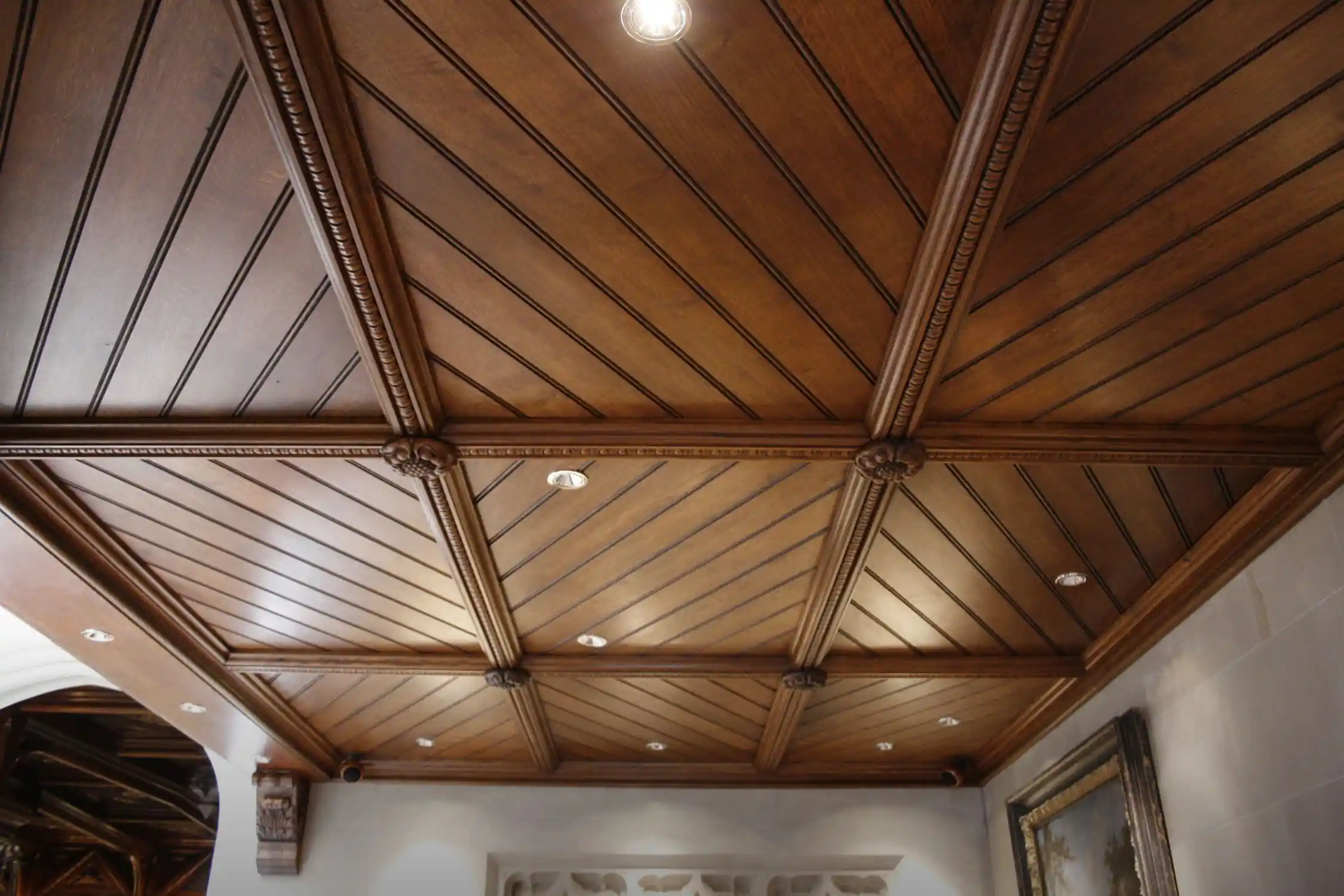 Painted Wood Ceiling for a Budget Upgrade