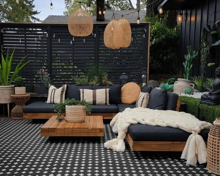 Use Outdoor Rugs and Textiles