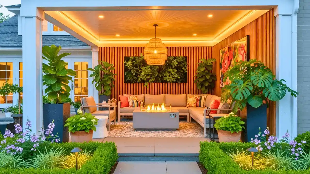 Create a Cozy Outdoor Living Room