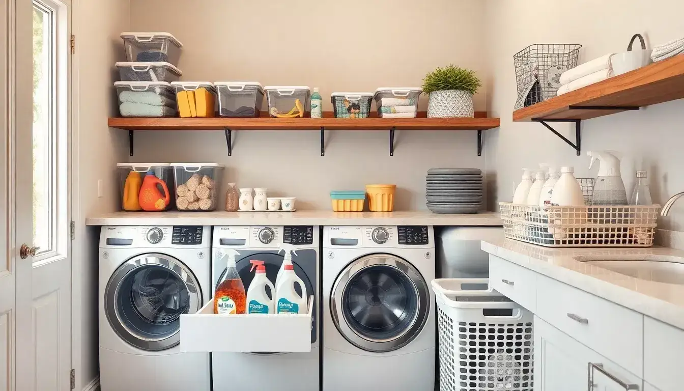 Add Floating Shelves for Vertical Storage