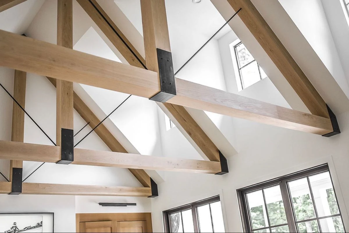 Rustic Exposed Wooden Beams