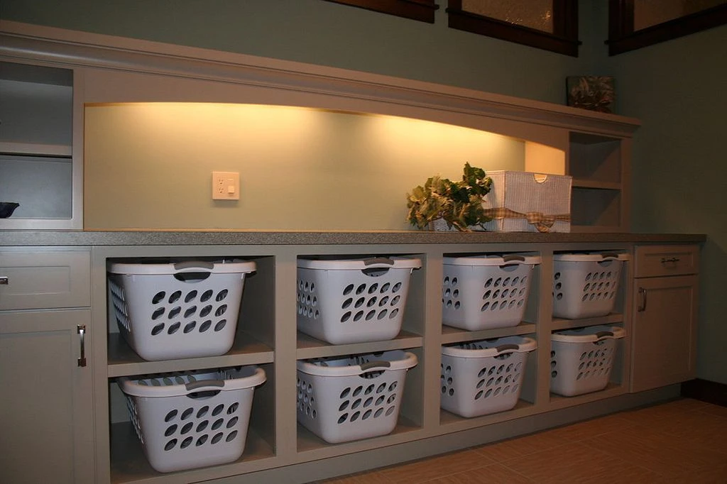 Use Labeled Storage Bins and Baskets