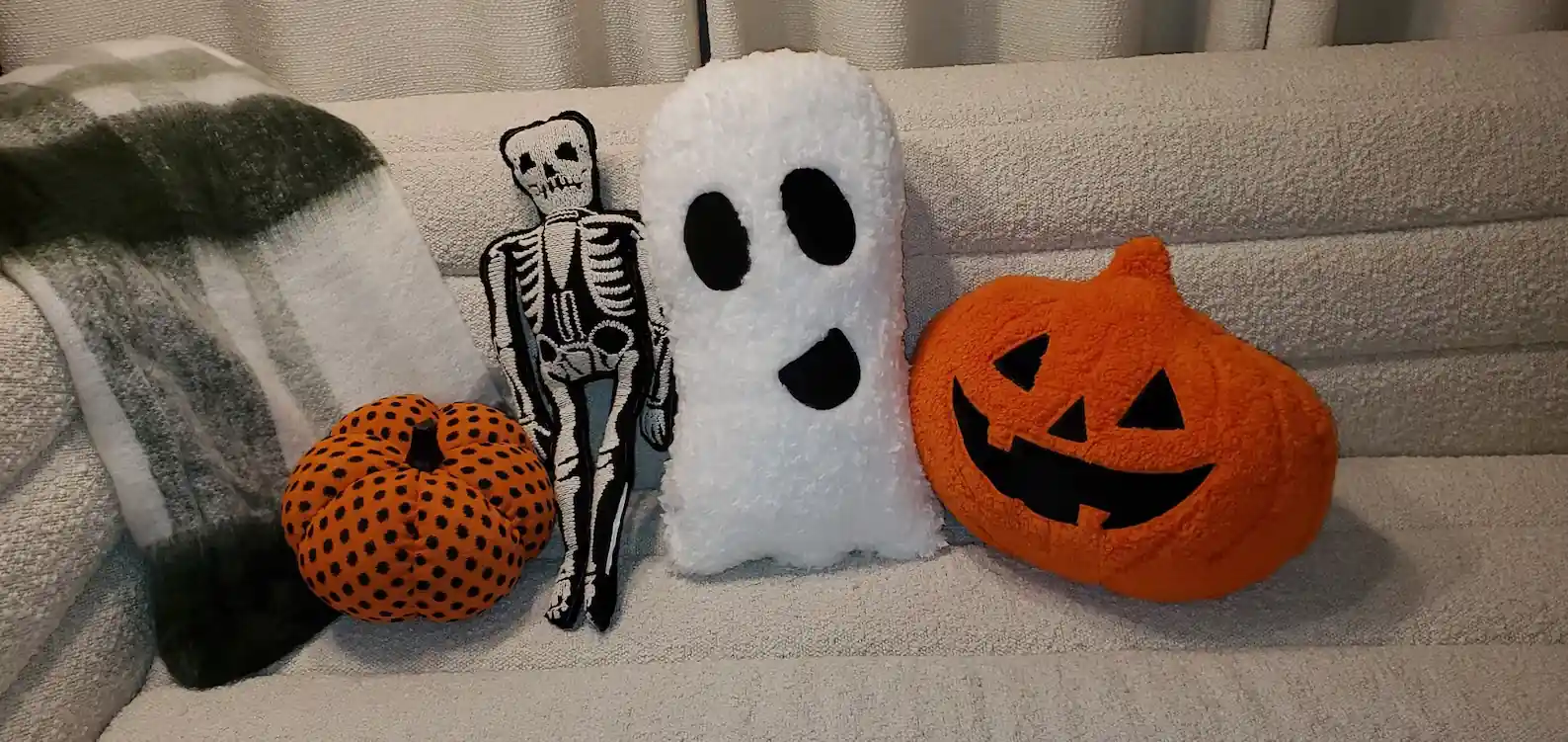 Add Spooky Halloween Throw Pillows and Blankets