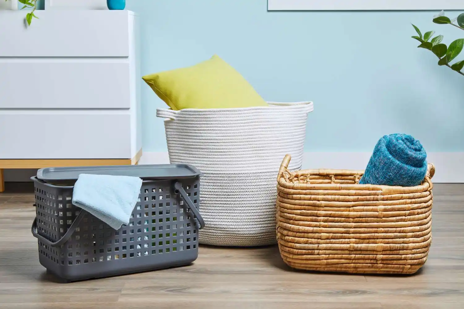 Add Stylish Storage Baskets and Containers