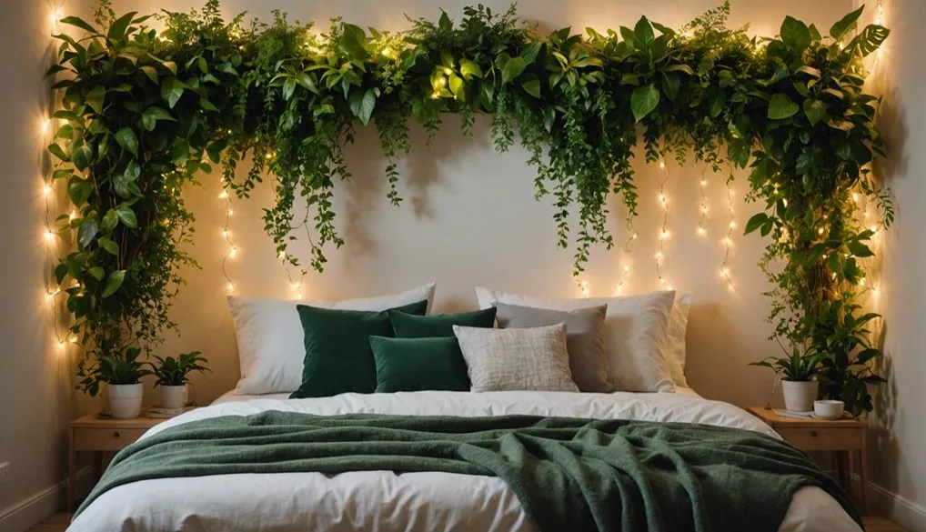 Bedroom Green Feature Wall