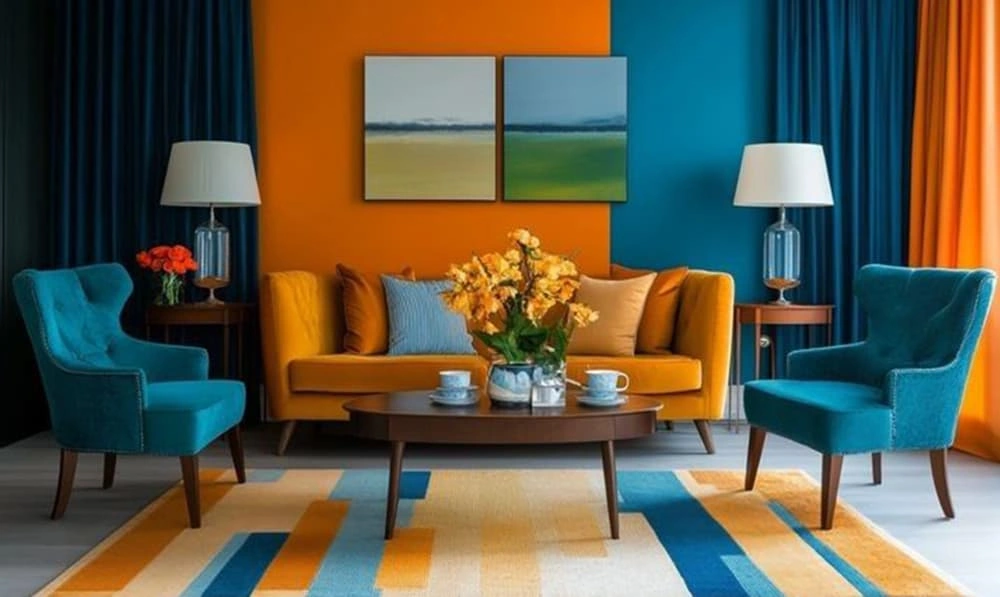 Bold Color Furniture as the Main Feature