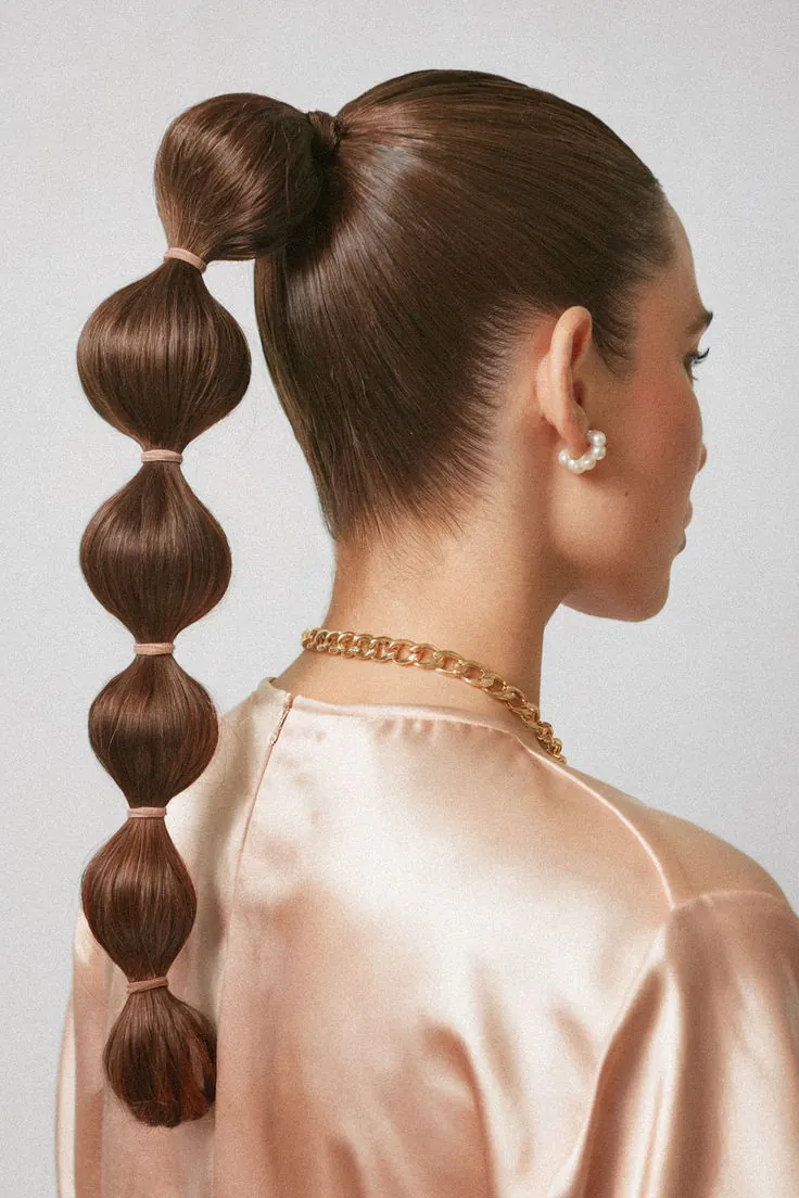 Bubble Ponytail for a Fun and Creative Look